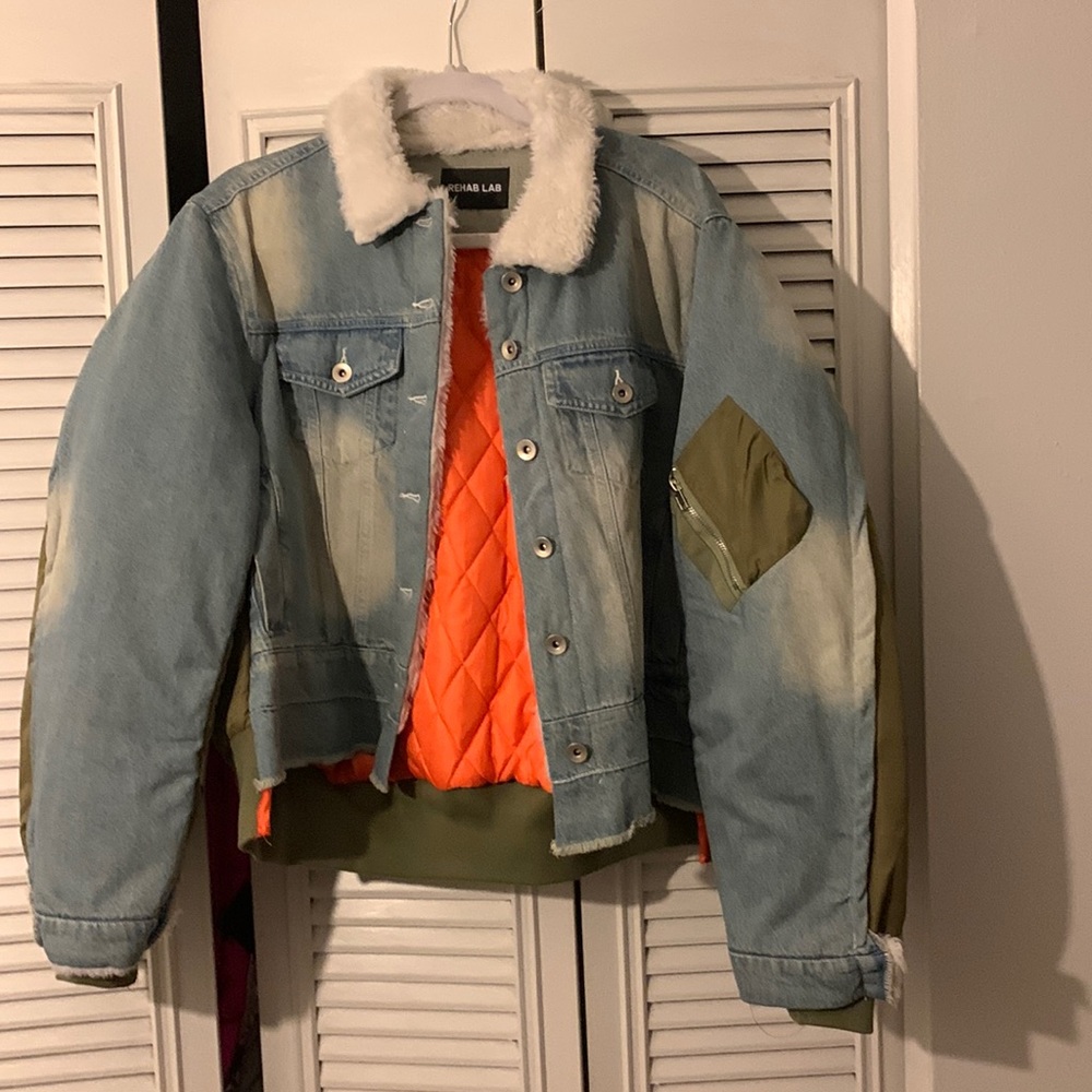 Denim & Nylon jacket